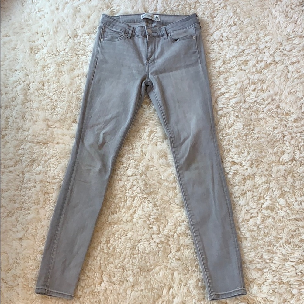 Abercrombie & Fitch Super Skinny grey jeans